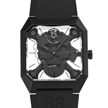 ベル＆ロス BR01 サイバー スカル BR01-CSX-CE/SRB スケルトン メンズ 時計 【中古】【wristwatch】