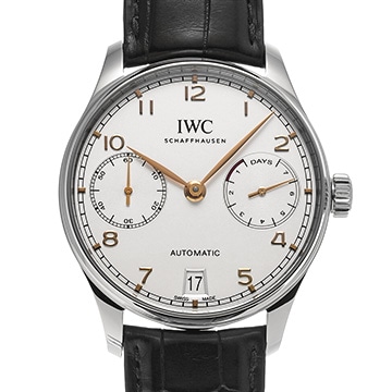 IWC ポルトギーゼ オートマティック 7デイズ IW500704 シルバー メンズ 時計 【中古】【wristwatch】