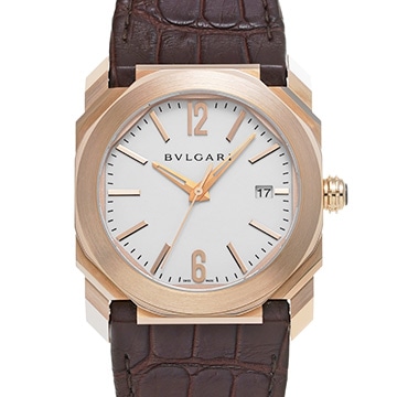 ブルガリ オクト ソロテンポ BGOP38WGLD シルバー メンズ 時計 【中古】【wristwatch】