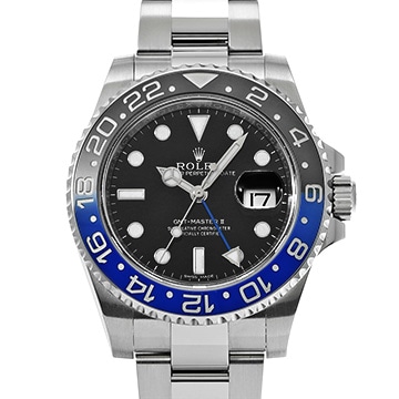 ロレックス GMTマスターII 116710BLNR ブラック メンズ 時計 【中古】【wristwatch】