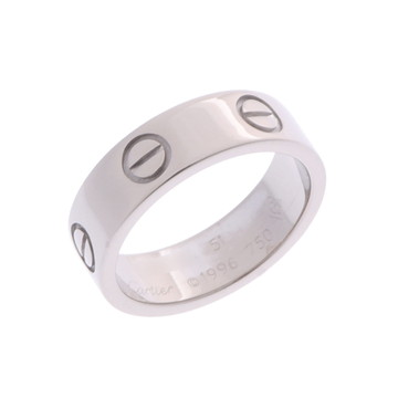 カルティエ ラブリング #51 シルバー K18ホワイトゴールド WG レディース ジュエリー 【中古】【jewelry】