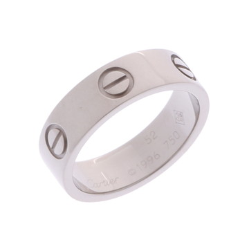 カルティエ ラブリング #52 シルバー K18ホワイトゴールド WG レディース ジュエリー 【中古】【jewelry】