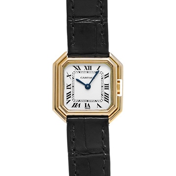 カルティエ サンチュール PM 66020 ホワイト レディース 時計 【中古】【wristwatch】