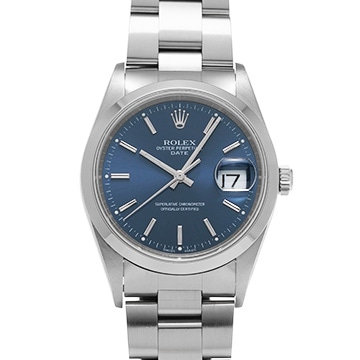 ロレックス オイスターパーペチュアル デイト 15200 ブルー メンズ 時計 【中古】【wristwatch】
