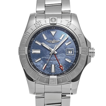 ブライトリング アベンジャーII GMT ブルーマザーオブパール 日本限定 A3239011/C930 ブルーシェル メンズ 時計 【中古】【wristwatch】