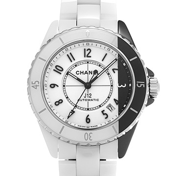 シャネル J12 パラドックス キャリバー12.1 38MM H6515 ホワイトラッカー/ブラックラッカー メンズ 時計 【中古】【wristwatch】