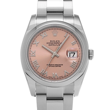 ロレックス デイトジャスト 116200 ピンク メンズ 時計 【中古】【wristwatch】