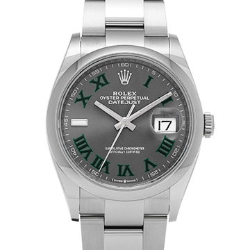 ロレックス デイトジャスト 36 ウィンブルドン 126200 スレートグレー メンズ 時計 【中古】【wristwatch】