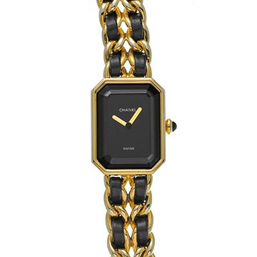 シャネル プルミエール S H0001 ブラック レディース 時計 【中古】【wristwatch】