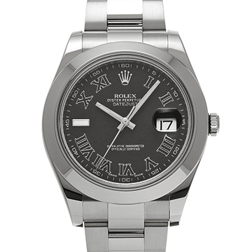 ロレックス デイトジャストII 116300 ブラック メンズ 時計 【中古】【wristwatch】