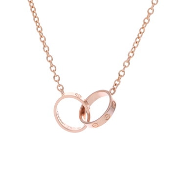 カルティエ ベビーラブネックレス ゴールド K18ピンクゴールド PG レディース ジュエリー 【中古】【jewelry】