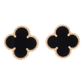 ヴァン クリーフ&アーペル ヴィンテージアルハンブラ ピアス ゴールド K18イエローゴールド YG レディース ジュエリー 【中古】【jewelry】