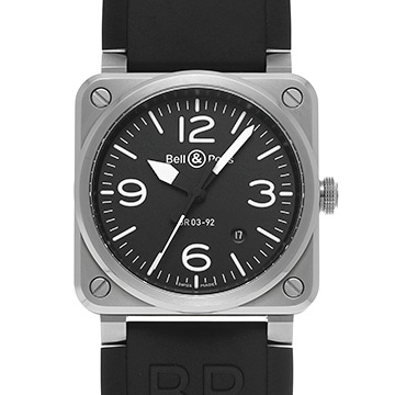 ベル＆ロス BR 03-92 ブラック スチール BR03-92-BLC-ST ブラック メンズ 時計 【中古】【wristwatch】