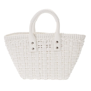 バレンシアガ BISTRO XS 2WAY ホワイト 671342 エナメルフェイクカーフ レディース バッグ 【中古】【bag】