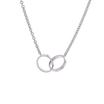 カルティエ ベビーラブネックレス シルバー K18ホワイトゴールド WG レディース ジュエリー 【中古】【jewelry】