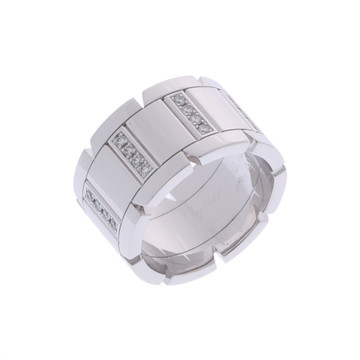 カルティエ タンクフランセーズリング #49 シルバー K18ホワイトゴールド WG レディース ジュエリー 【中古】【jewelry】