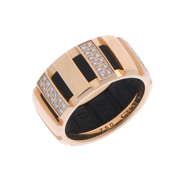 ショーメ クラスワンリング #53 ゴールド K18イエローゴールド YG/ラバー レディース ジュエリー 【中古】【jewelry】