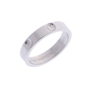 ルイ ヴィトン アリアンス アンプラント リング #47 シルバー Q9F01A Pt950プラチナ レディース ジュエリー 【中古】【jewelry】