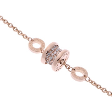 ブルガリ B.ZERO1エレメント ブレスレット パヴェ ゴールド 350896 K18ピンクゴールド PG レディース ジュエリー 【中古】【jewelry】