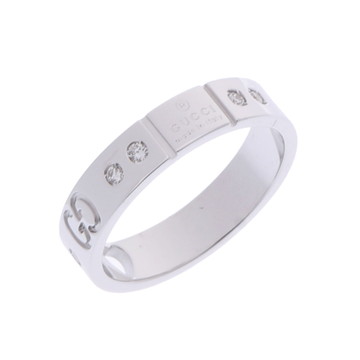 グッチ アイコン アモール リング シルバー K18ホワイトゴールド WG レディース ジュエリー 【中古】【jewelry】