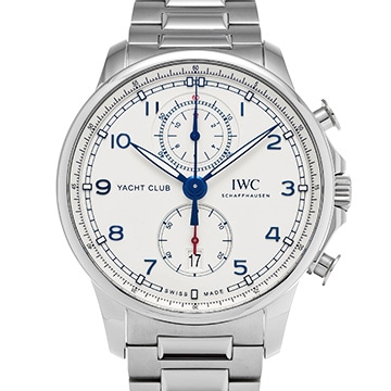IWC ポルトギーゼ ヨットクラブ クロノグラフ IW390702 シルバーメッキ メンズ 時計 【中古】【wristwatch】