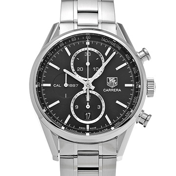 タグ ホイヤー カレラ キャリバー1887 クロノグラフ CAR2110.BA0724 ブラック メンズ 時計 【中古】【wristwatch】
