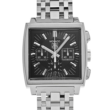タグ ホイヤー モナコ クロノグラフ CW2111.FC6171 ブラック メンズ 時計 【中古】【wristwatch】