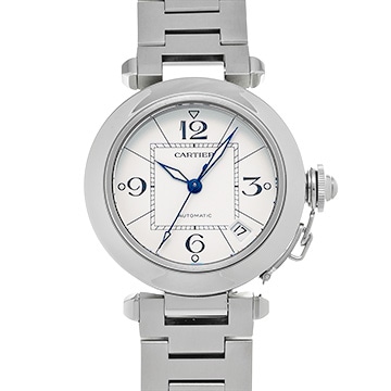 カルティエ パシャC W31074M7 ホワイト ユニセックス 時計 【中古】【wristwatch】