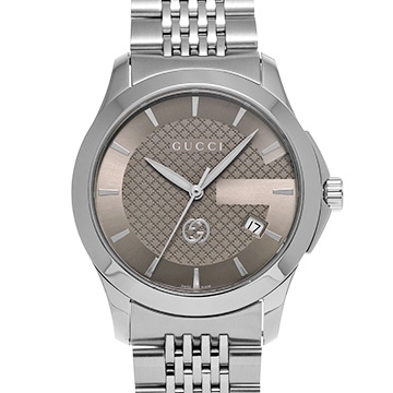 グッチ Gタイムレス YA1264107 グレー メンズ 時計 【中古】【wristwatch】