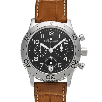 ブレゲ タイプXX トランスアトランティック 3820ST/H2/SW9 ブラック メンズ 時計 【中古】【wristwatch】