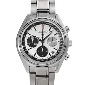 セイコー プロスペックス セイコー自動巻クロノグラフ 50th SBEC005 シルバー/ブラック メンズ 時計 【中古】【wristwatch】