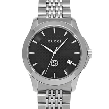 グッチ G-タイムレス YA1264106 ブラック メンズ 時計 【中古】【wristwatch】