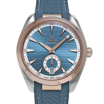 オメガ シーマスター アクアテラ コーアクシャル マスタークロノメーター スモールセコンド 220.22.41.21.03.001 ブルー メンズ 時計 【中古】【wristwatch】