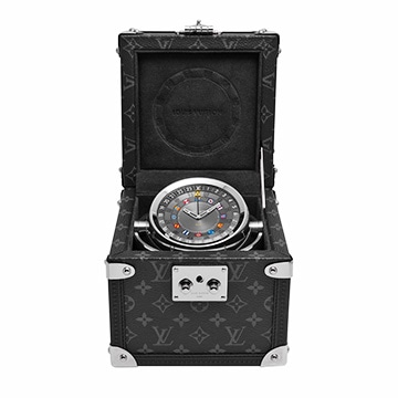 ルイ ヴィトン タンブール デュアル・タイム テーブルクロック トランク Q1Q030 ユニセックス 時計 【中古】【wristwatch】