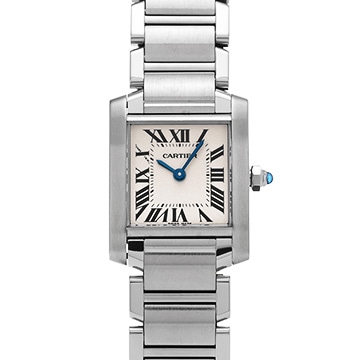 カルティエ タンクフランセーズ SM W51008Q3 シルバー レディース 時計 【中古】【wristwatch】