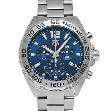 タグ ホイヤー フォーミュラ1 クォーツ クロノグラフ CAZ101K.BA0842 ブルー メンズ 時計 【中古】【wristwatch】