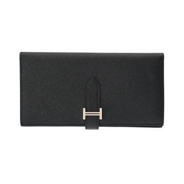 エルメス ベアン スフレ ブラック ヴォーエプソン ユニセックス 財布 【中古】【purse】