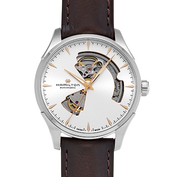 ハミルトン ジャズマスター オープンハート H32675551 グリーン メンズ 時計 【中古】【wristwatch】