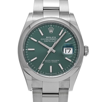 ロレックス デイトジャスト 36 126200 ミントグリーン メンズ 時計 【中古】【wristwatch】