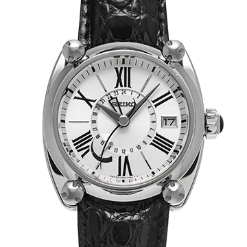 セイコー ガランテ スプリングドライブ GMT SBLA035 シルバー メンズ 時計 【中古】【wristwatch】