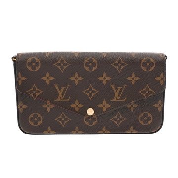 ルイ ヴィトン モノグラム ポシェット フェリシー ブラウン/フューシャ M61276 モノグラムキャンバス レディース バッグ 【中古】【bag】