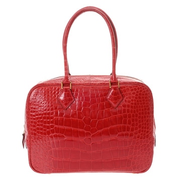 エルメス プリュム 28  ブレイズ アリゲーターリセ レディース バッグ 【中古】【bag】