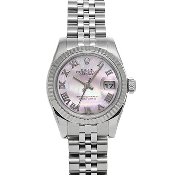 ロレックス デイトジャスト 179174NA ホワイトシェル レディース 時計 【中古】【wristwatch】