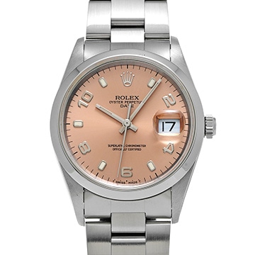 ロレックス オイスターパーペチュアル デイト 15200 ピンク メンズ 時計 【中古】【wristwatch】