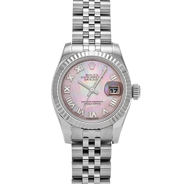 ロレックス デイトジャスト 179174NR ピンクシェル レディース 時計 【中古】【wristwatch】