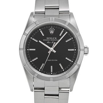 ロレックス エアキング 14010 ブラック メンズ 時計 【中古】【wristwatch】