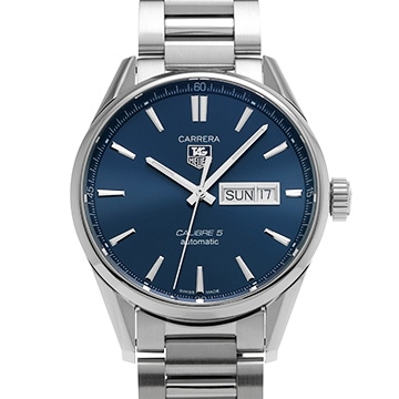 タグ ホイヤー カレラ キャリバー5 デイデイト WAR201E.BA0723 ブルー メンズ 時計 【中古】【wristwatch】