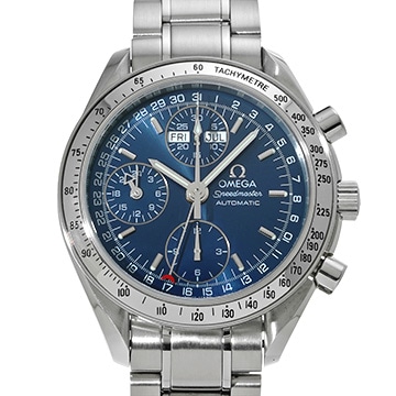 オメガ スピードマスター トリプルカレンダー 3523.80 ブルー メンズ 時計 【中古】【wristwatch】