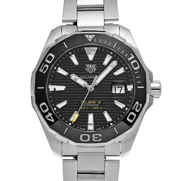 タグ ホイヤー アクアレーサー キャリバー5 WAY201A.BA0927 ブラック メンズ 時計 【中古】【wristwatch】