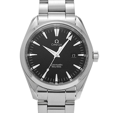 オメガ シーマスター アクアテラ クォーツ 2517.50 ブラック メンズ 時計 【中古】【wristwatch】